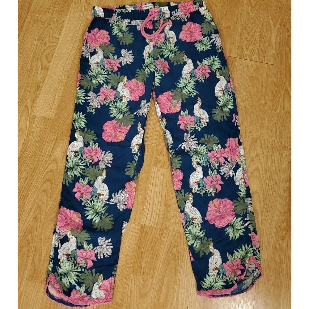 PJ Salvage Floral Parrot Pajama Pants